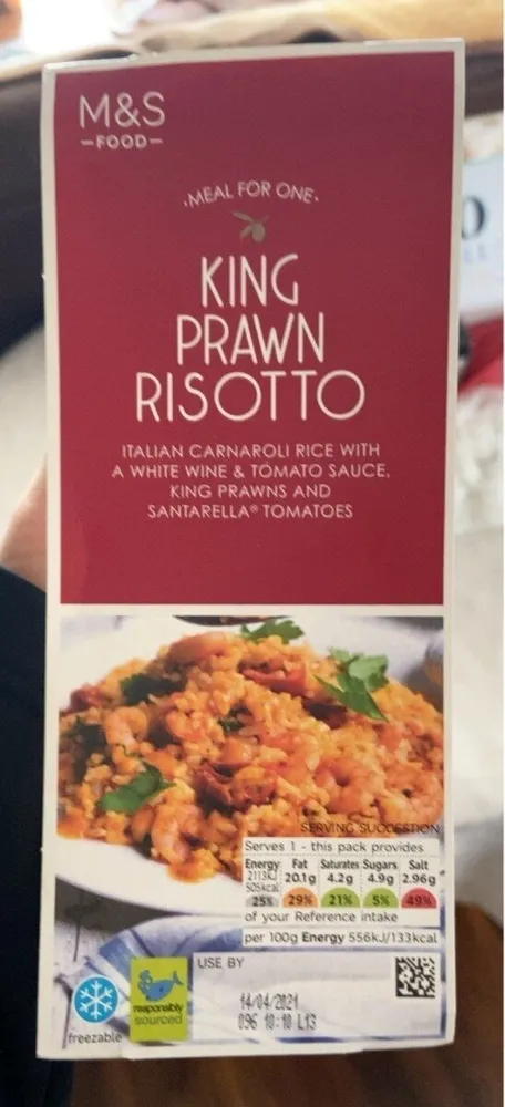 King prawn risotto