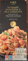 Scallop, pancetta & pea linguine
