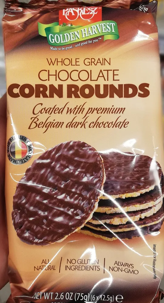 Chocolate corn rounds