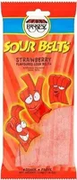 Sour belts candy strawberry