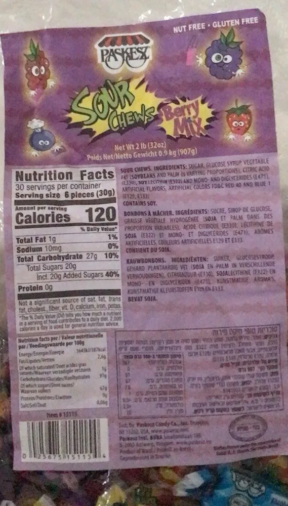 Sour chew