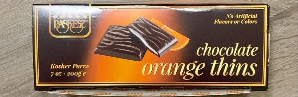 Chocolate orange thins