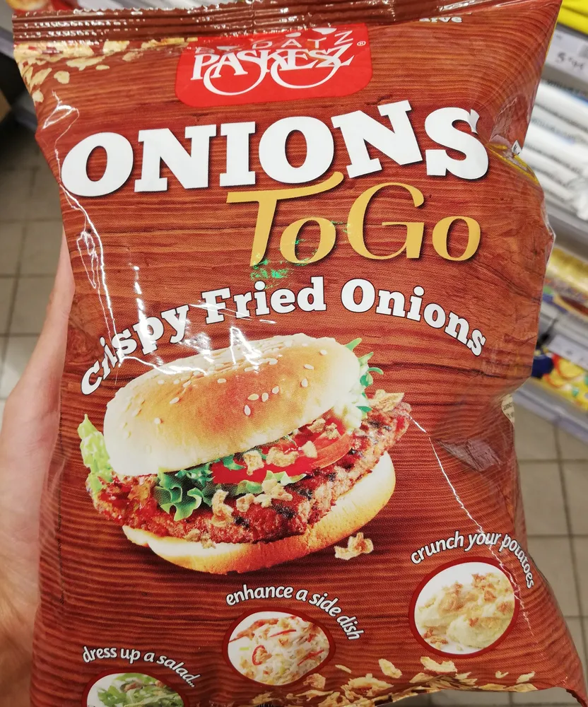 Onions to go crispy fried onions