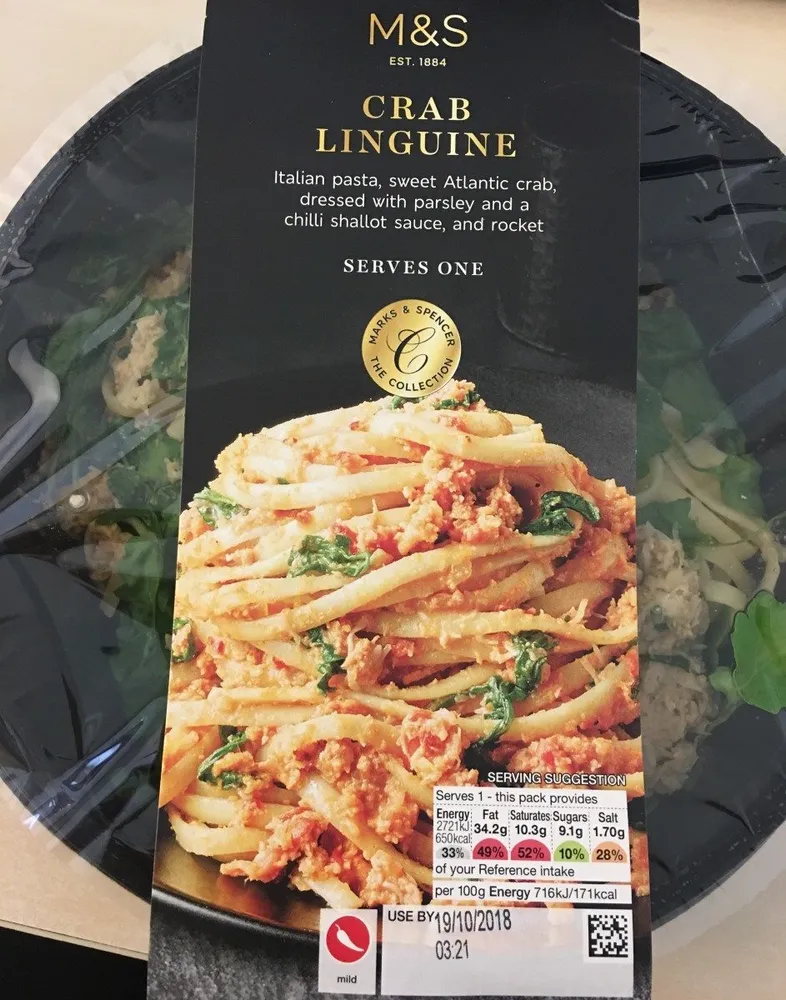 Crab linguine