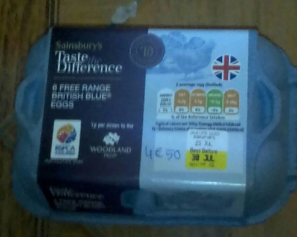 6 Oeufs Bleus