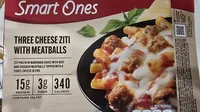 THREE CHEESE ZITI WITH MEATBALLS