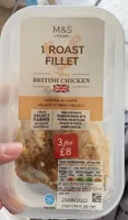 Roast chicken fillet