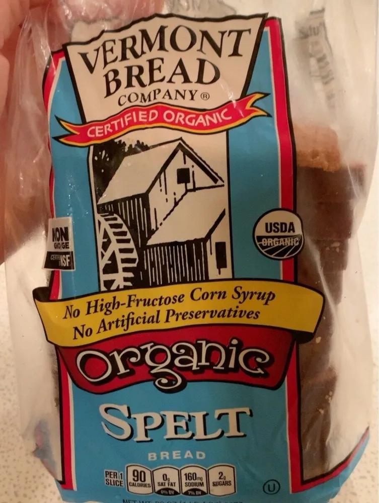 Organic spelt bread