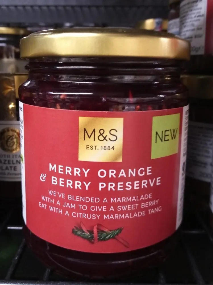 Confiture oranges et fruits rouges
