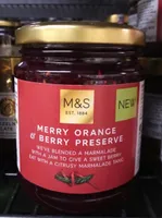 Confiture oranges et fruits rouges