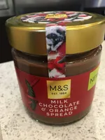 Milk chocolate and orange spread