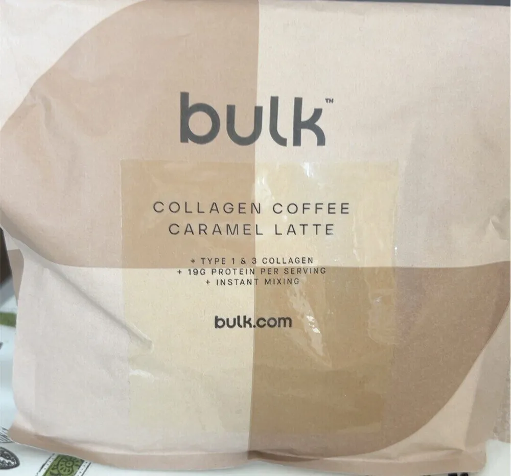 Collagen coffe caramel latte