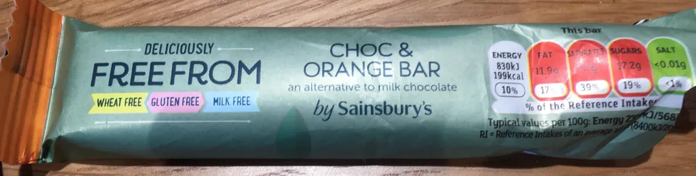 Choc & Orange bar