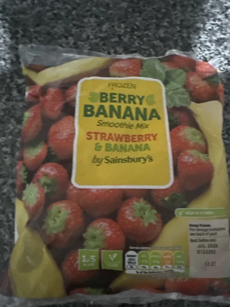 Frozen Berry Banana Smoothie Mix