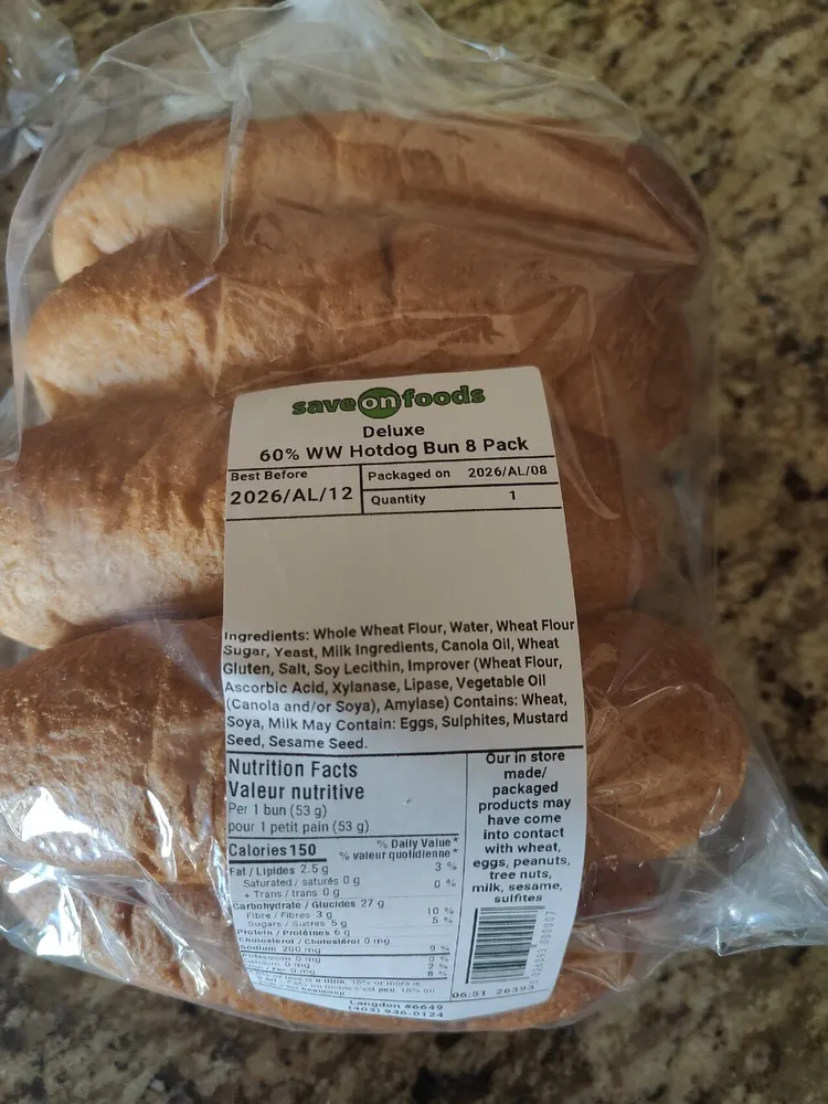 Hot dog buns