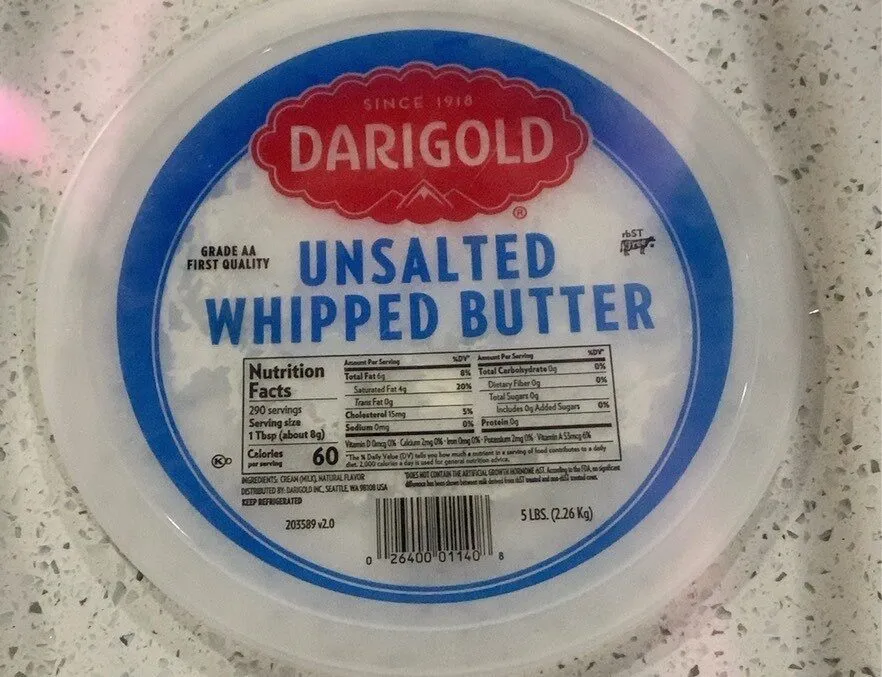 Unsalted Whipped Butter