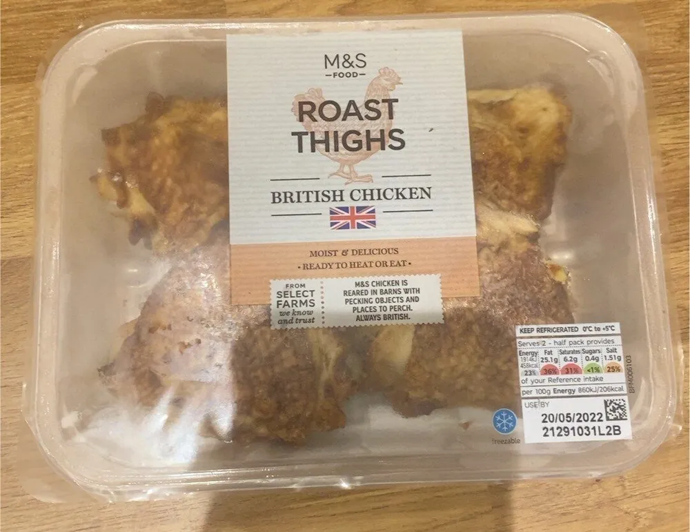 Roasted British Chicken Thighs