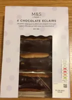 4 chocolate eclairs