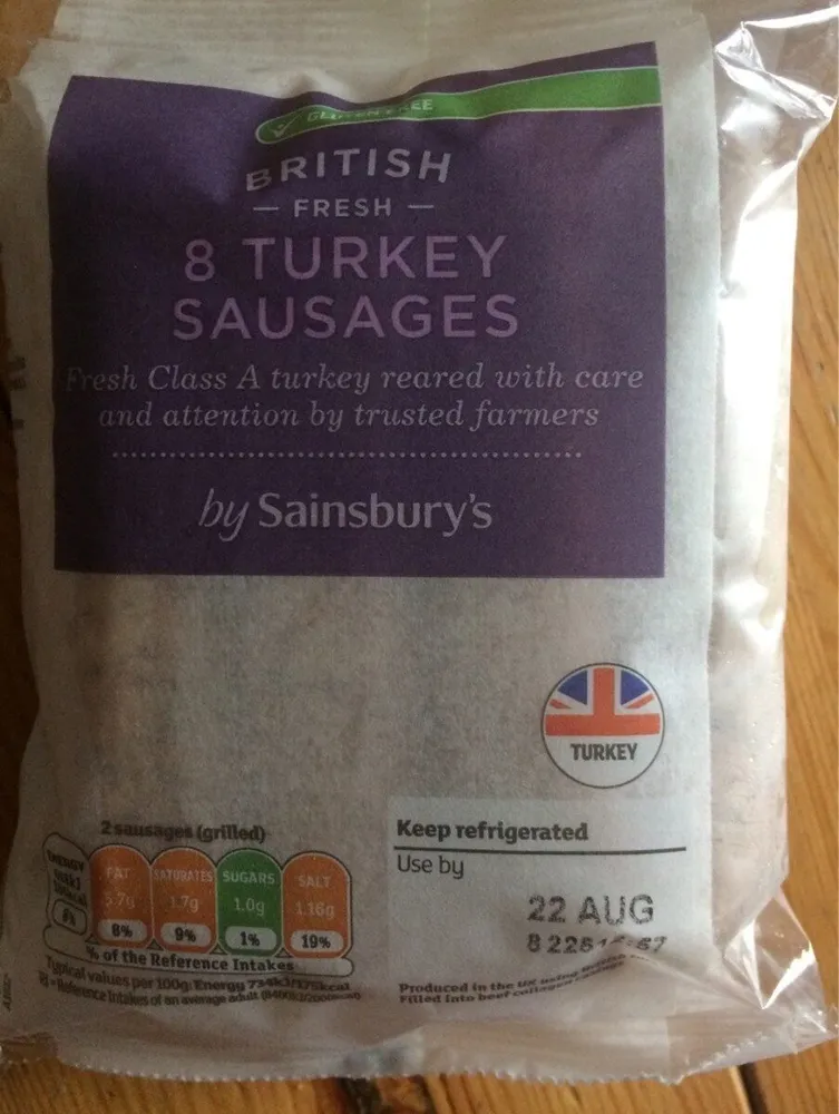 8 Turkey Sausages
