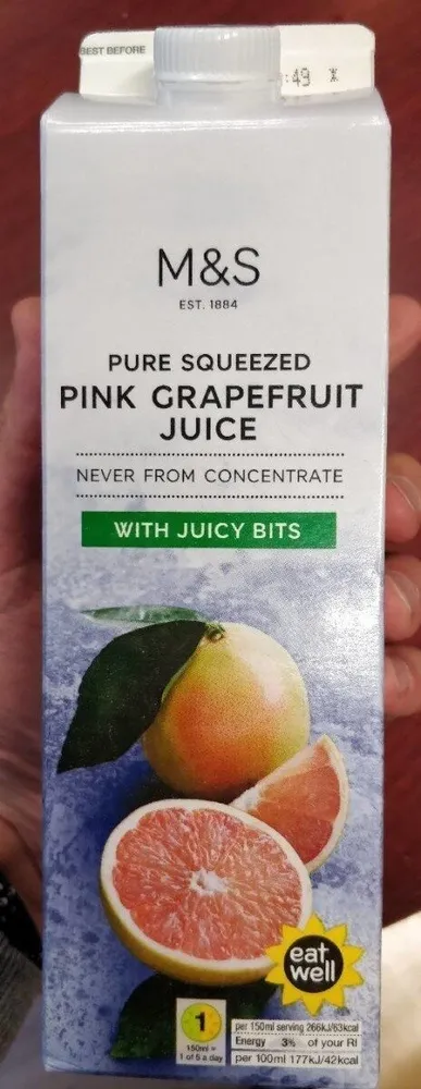 Pure Squeezed Pink Grapefruit Juice