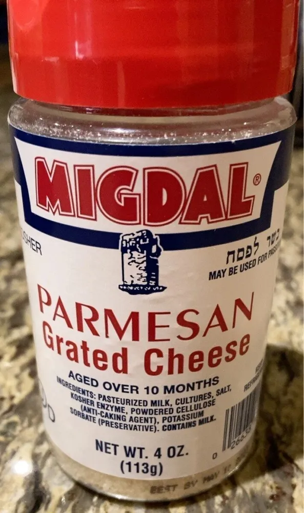 Parmesan grated cheese