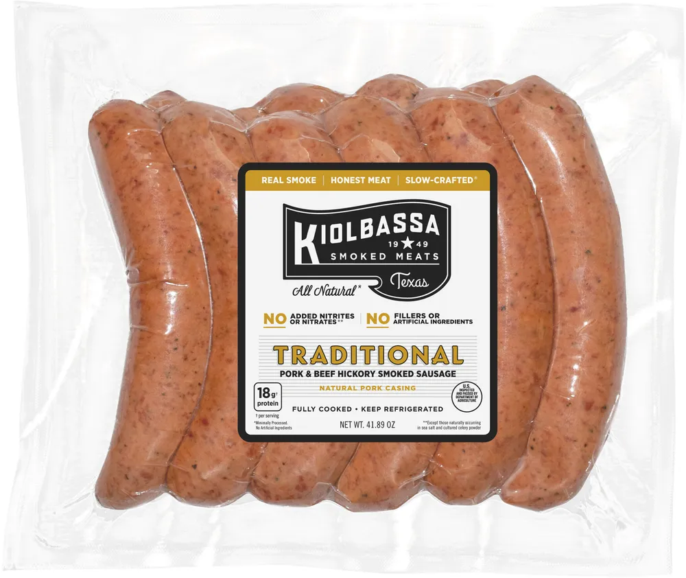 Traditional Pork & Beef Hickory Smoked Sausage