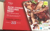Slow cooked terriyaki beef