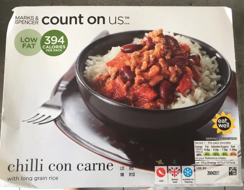 Chilli con Carne with Long Grain Rice