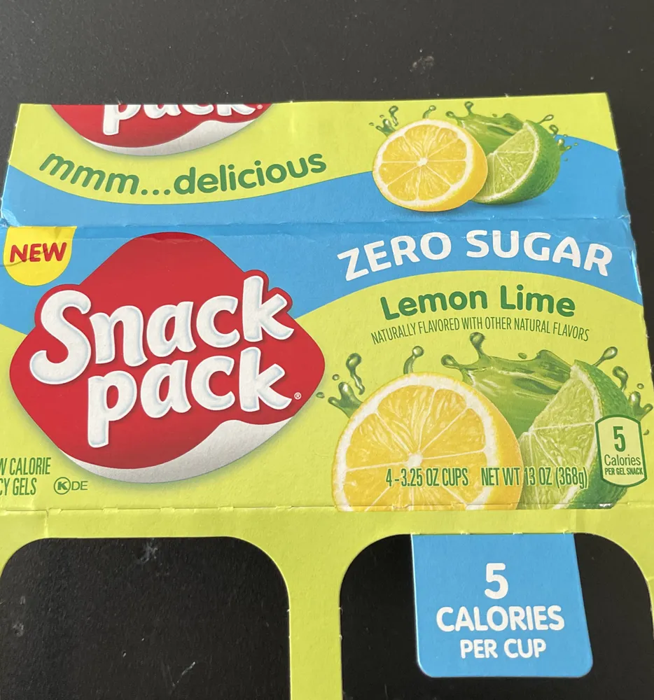 Snack Pack Lemon Lime Juicy Gels
