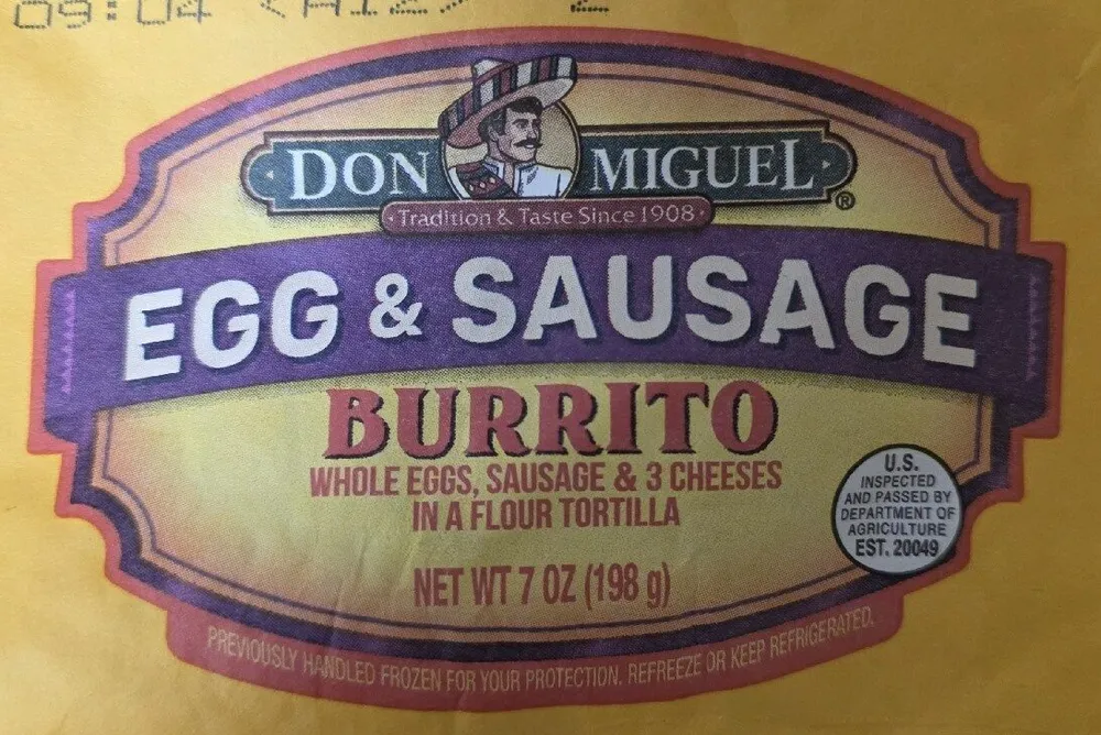 Egg & Sausage Burrito