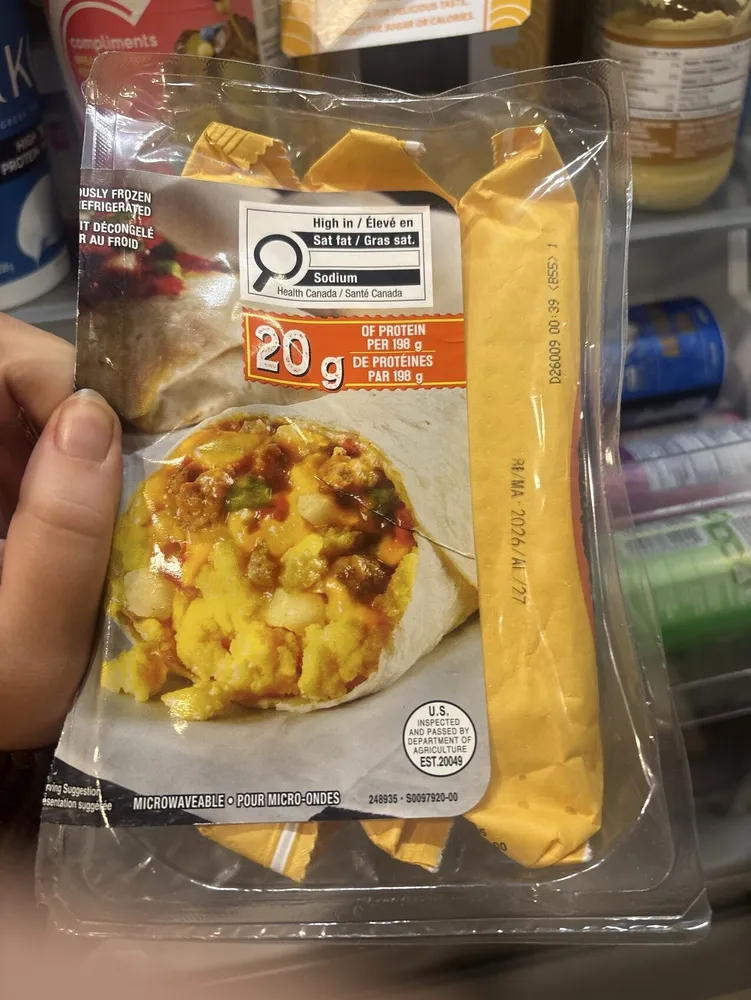 Pre-made Breakfast Burrito