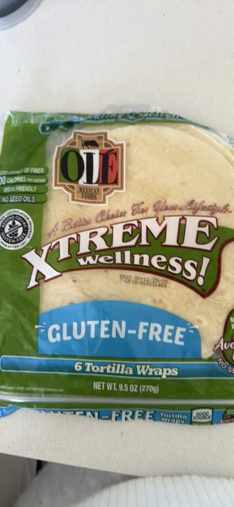 Xtreme Wellness Gluten-Free Tortilla Wraps