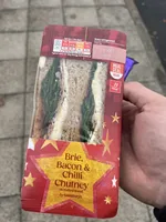 Brie, Bacon & Chilli Chutney on malted bread