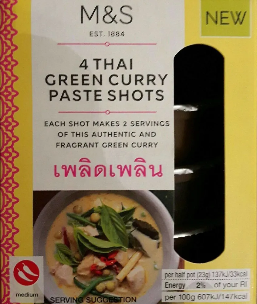 Pâte de curry vert thaï