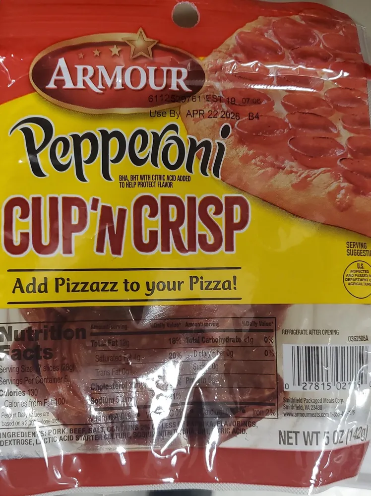 Armour Cup N Crisp Pepperoni