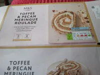 Toffee & Pecan Meringue Roulade