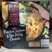 Salmon Brocoli & Cheddar Quiche