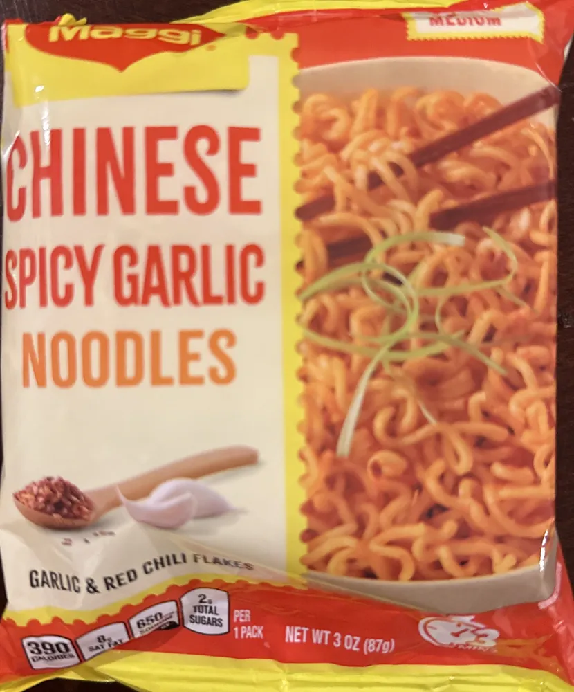 Chinese Spicy Garlic Noodles