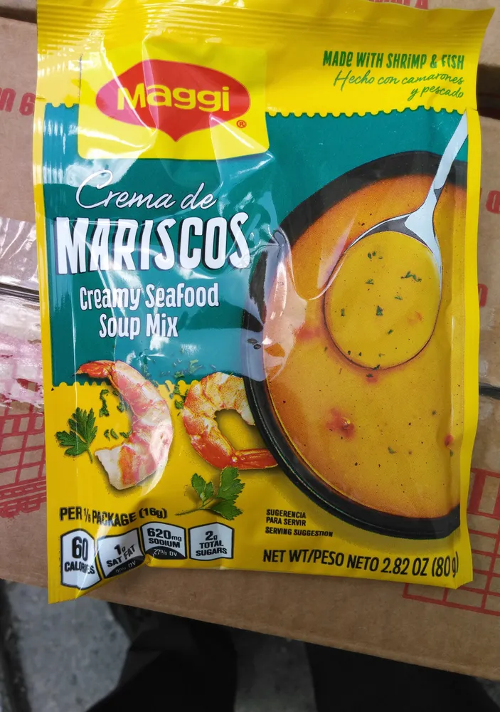 Maggi, creamy seafood soup mix