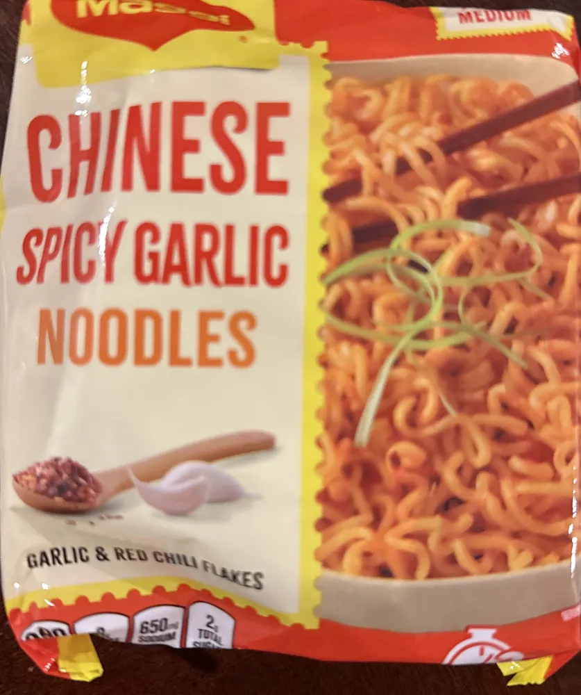 Chinese spicy garlic noodles