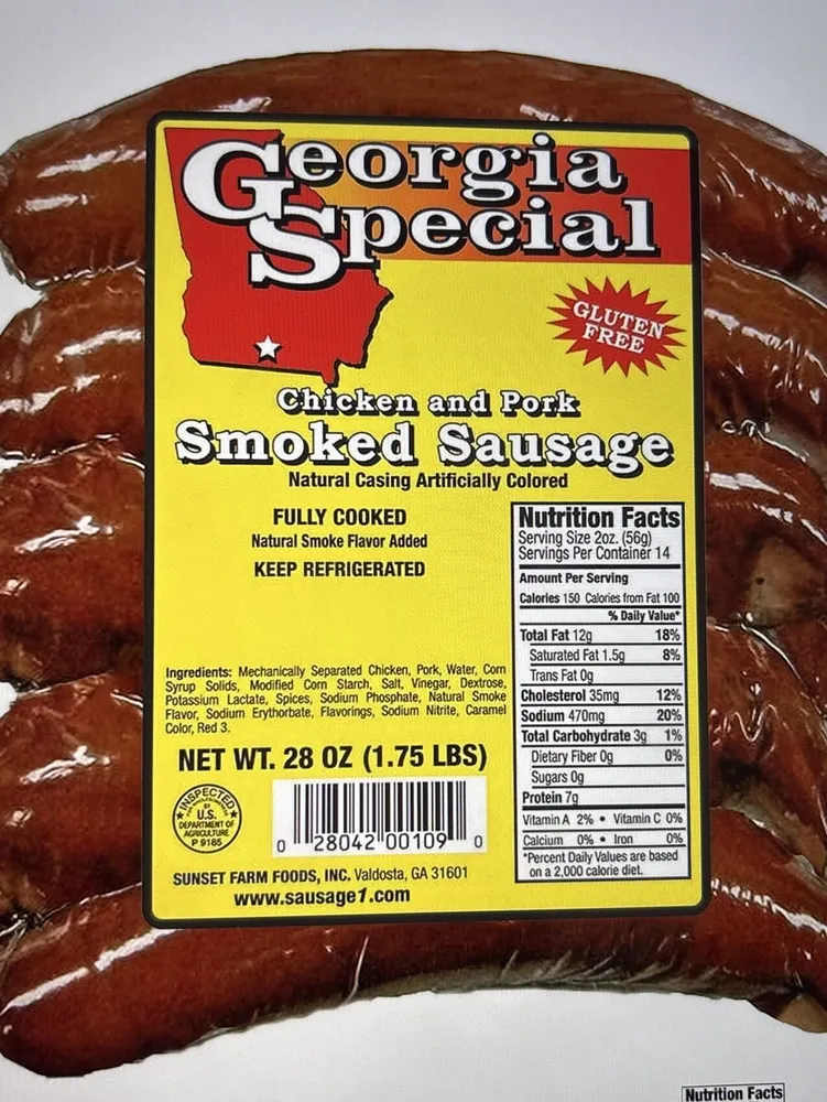 Chicken And Pork Smoked Sausage