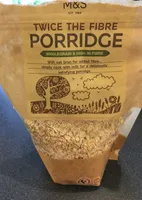 Twice the fibre porridge