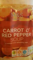 Carrot & red pepper soup