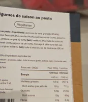 Légumes de saison au pesto