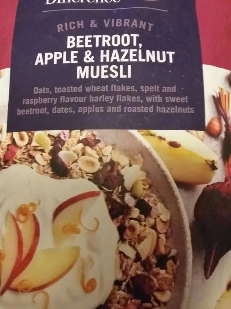 Beetroot, Apple & Hazelnut muesli