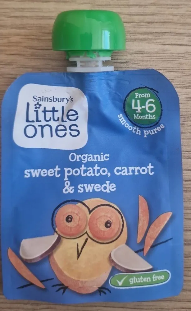 organic sweet potato and swede
