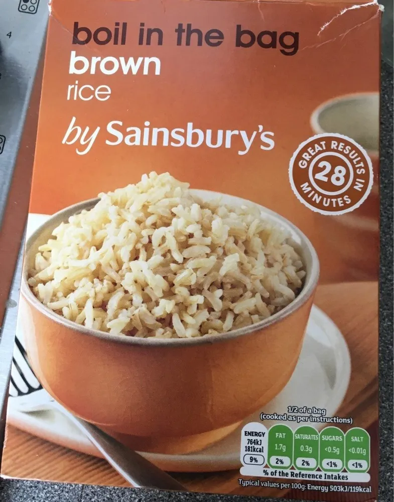 Boil in the Bag Brown Rice by Sainsbury's