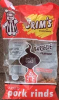 Barbecue flavored fried pork rinds