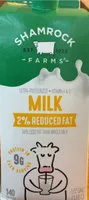 Shamrock farms milk 2% reduced fat