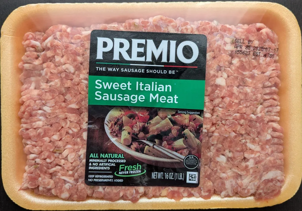 Sausage meat sweet italian